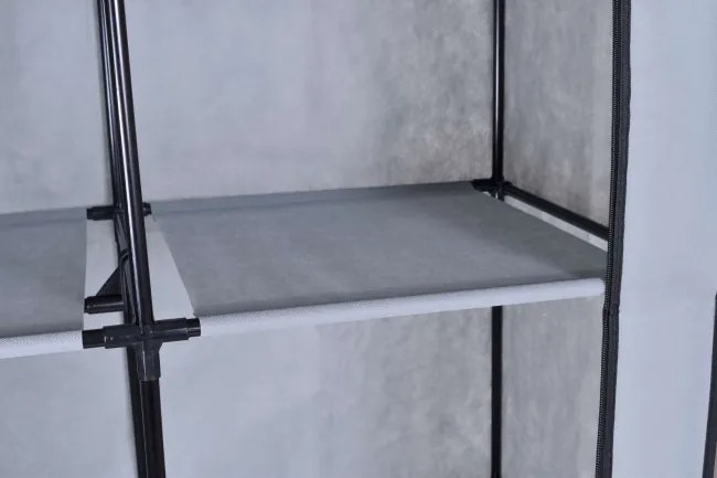 Šatníková skriňa MIRA sivá