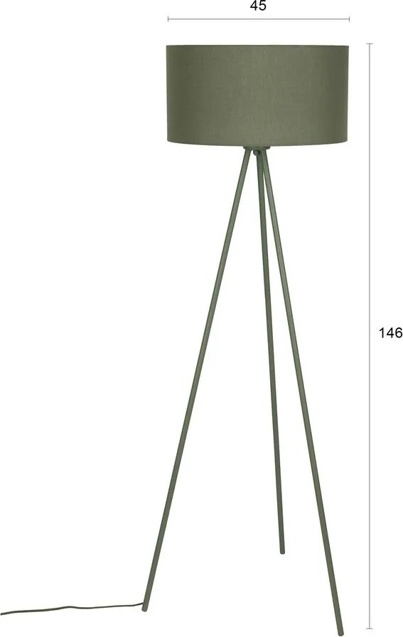 Zelená stojacia lampa (výška 146 cm) Susie – White Label