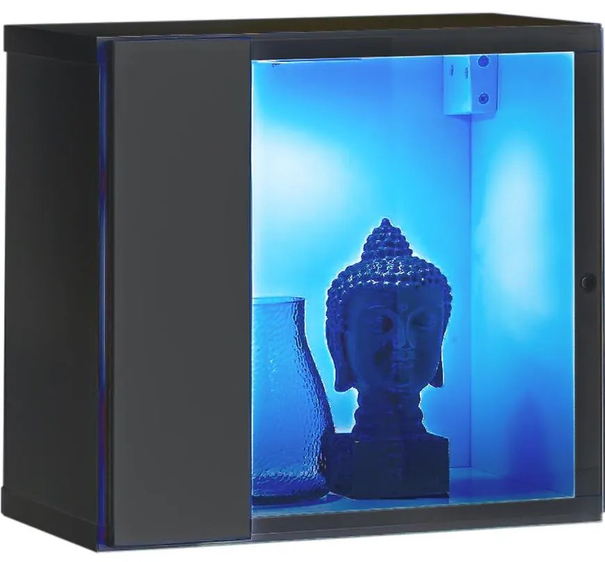 Závesná skrinka Switch WW 5 grafit