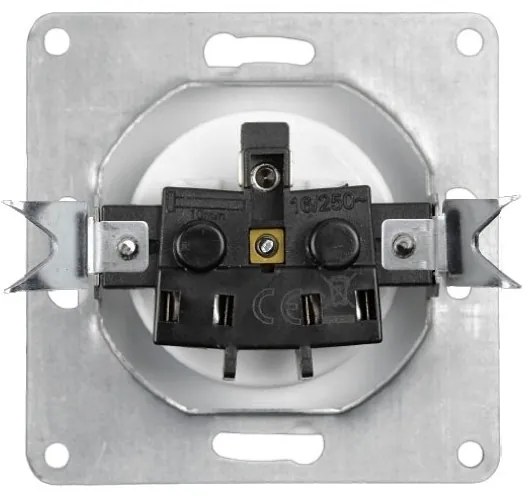 Elhard Zásuvka Vera, matná, biela VZ2100W