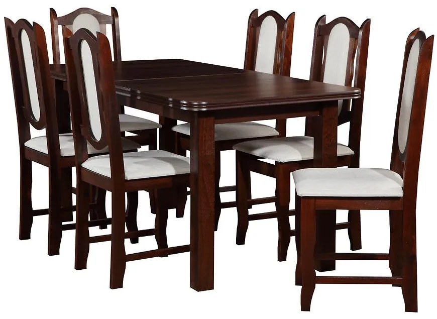 Jedálenská zostava Malaga 1+6 orech