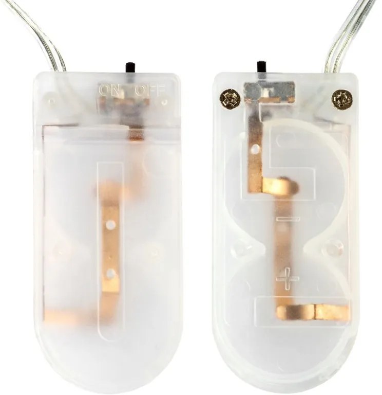 VOLTRONIC 68040 Sada 10 ks svetelných reťazí - 25 LED, studená biela, na batérie