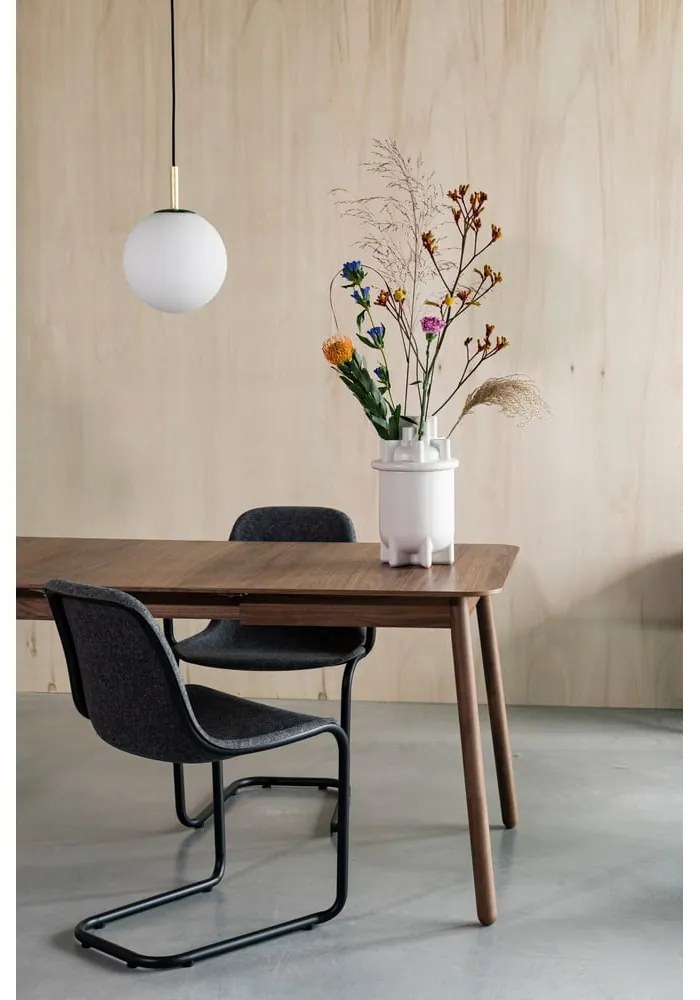 Rozkladací jedálenský stôl s doskou v dekore orechového dreva 80x120 cm Glimps – Zuiver