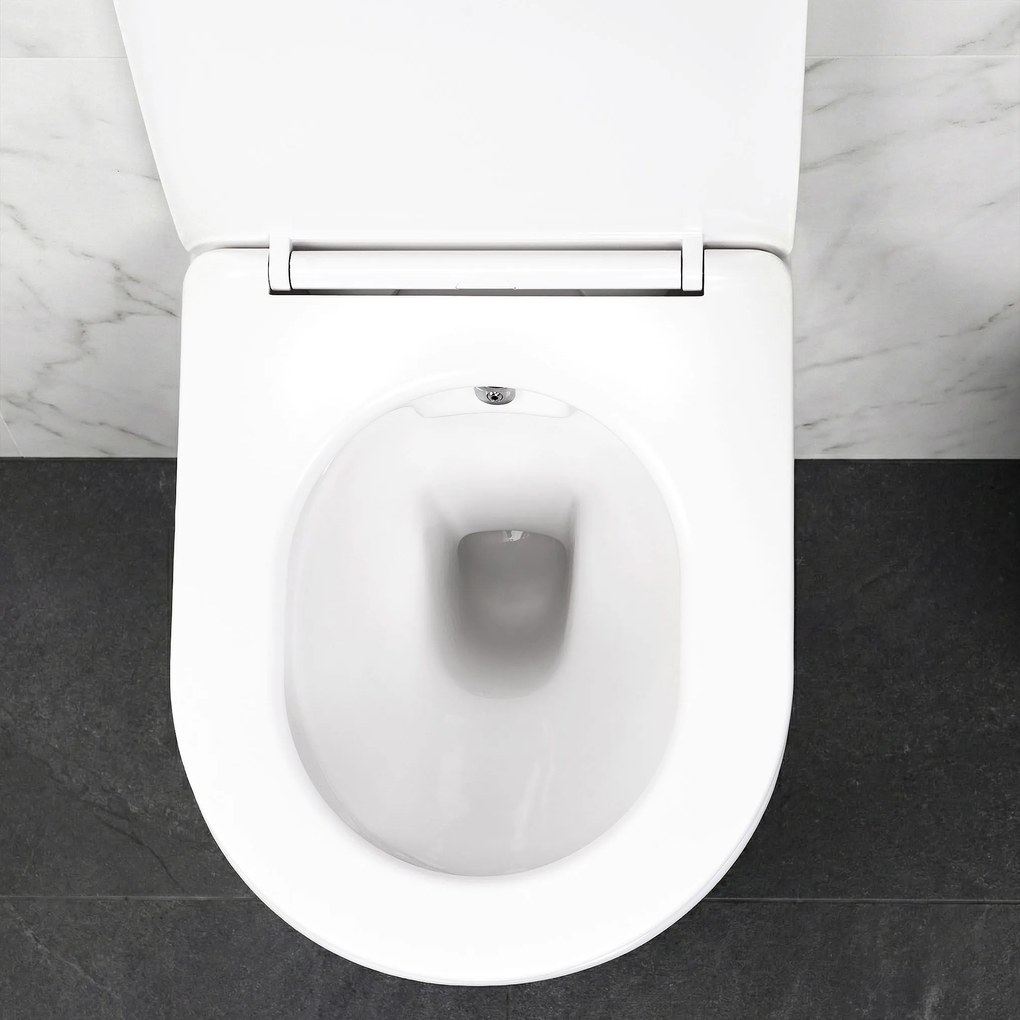 Rea Carlo Lux, závesná WC misa s funkciou bidetu + toaletné sedadlo, biela lesklá, REA-C9701