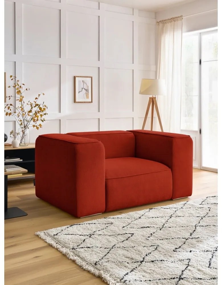 Kreslo v tehlovej farbe Zephyr – Bobochic Paris