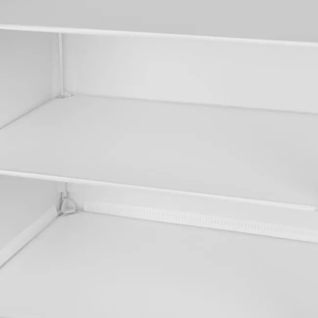 Úložné boxy na topánky PETRA biele