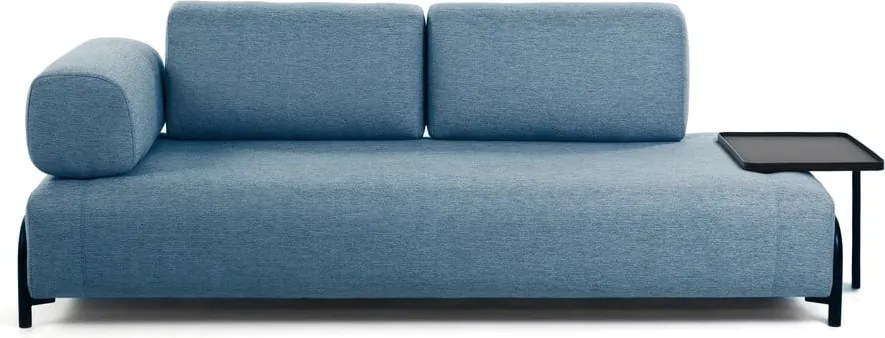 Modrá pohovka s odkladacím priestorom Kave Home Compo