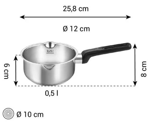 Antikoro rajnica na indukciu 500 ml Brava – Tescoma