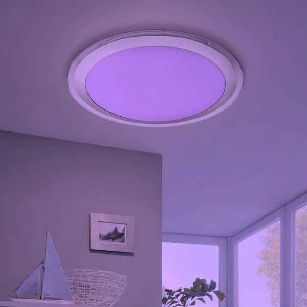 Eglo 33255 - LED RGBW stmievateľné stropné svietidlo COMPETA-C LED/17W/230V priemer 43 cm