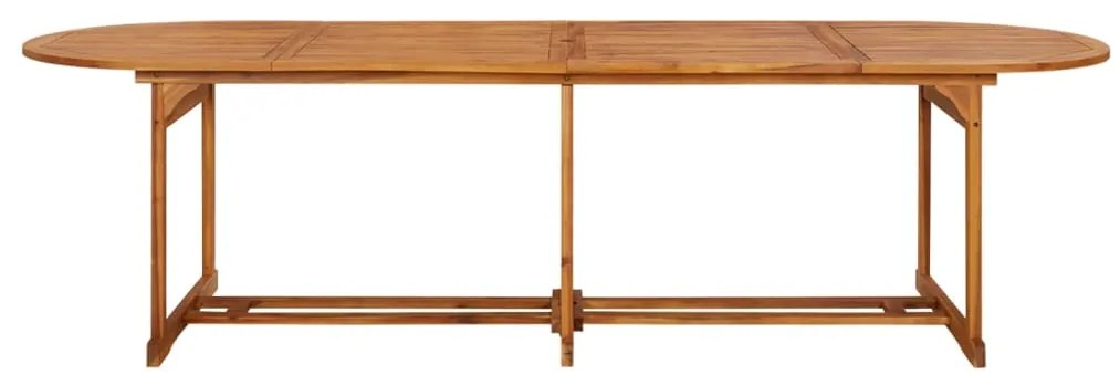 vidaXL Záhradný jedálenský stôl 280x90x75 cm masívne akáciové drevo