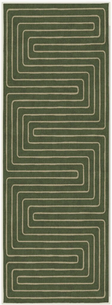 Umývateľný behúň s nízkym vlasom Labyrinth by Jonathan Adler