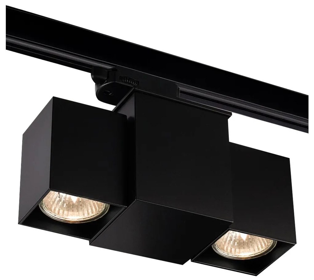 Shilo 6631 - Bodové svietidlo do lištového systému BIZEN 2xGU10/15W/230V čierna