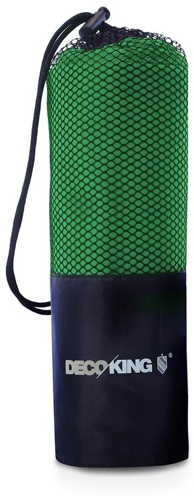 Športový uterák z mikrovlákna DecoKing Ekea zelený