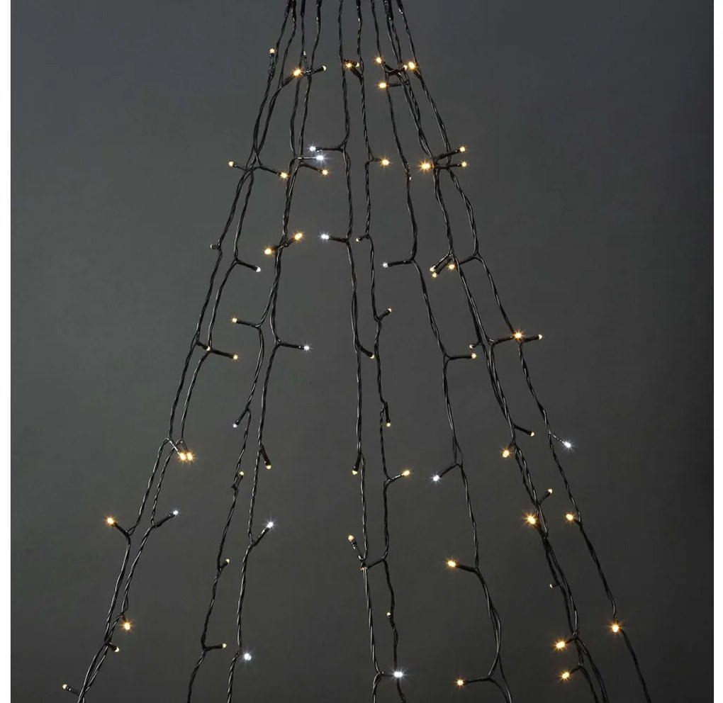 Nedis WIFILXT02W200 - LED Vianočný záves 200xLED/8 funkcií 10x2m IP65 Wi-Fi Tuya