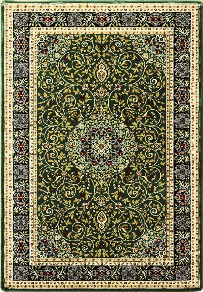 Koberec Anatolia 5858 GREEN – zelený orientálny obdĺžnik Rozmer: 70x100 cm