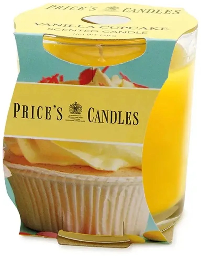 Price´s FRAGRANCE vonná sviečka v skle Vanilla Cupcake - horenie 45h