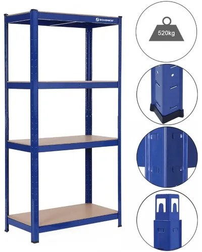 Skladový regál 160 x 80 x 40 cm SONGMICS GLR44Q