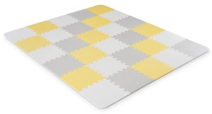 KINDERKRAFT - Penové puzzle LUNO 30ks šedá/žltá