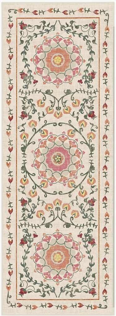 Umývateľný behúň s nízkym vlasom Suzani