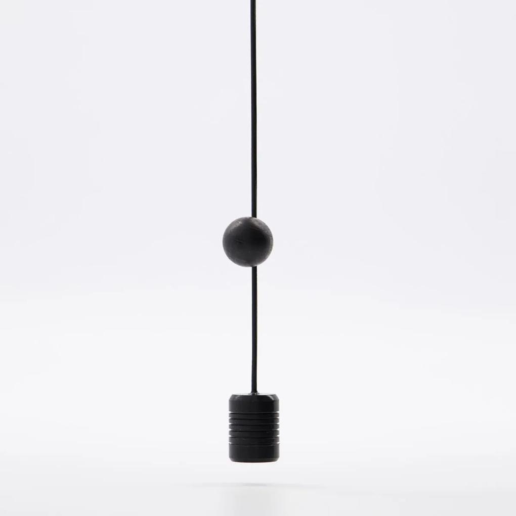 House Doctor Magnetický držiak na fotky Cable Black 150 cm