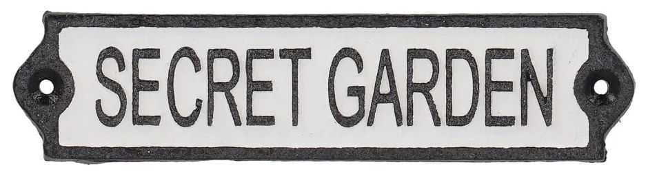 Liatinová ceduľa 21x5 cm Secret Garden – Esschert Design