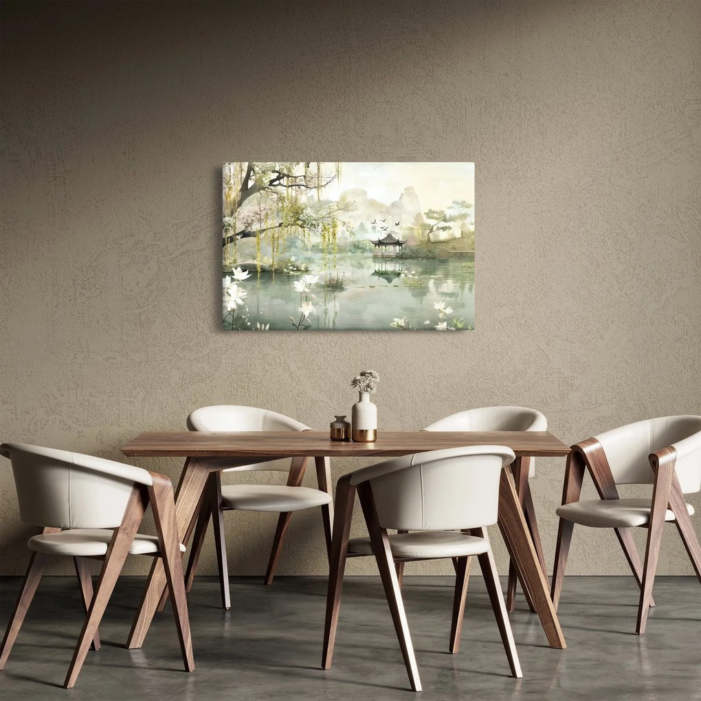 Obraz - Čínske jazero (90x60 cm)