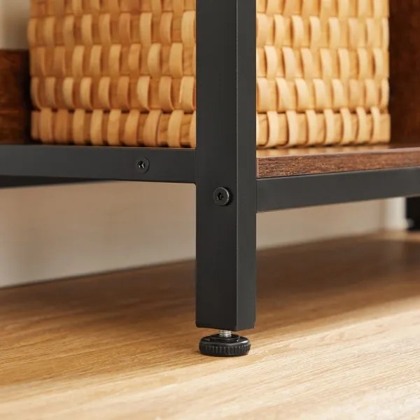 Knižnica NAVARO hnedá/čierna