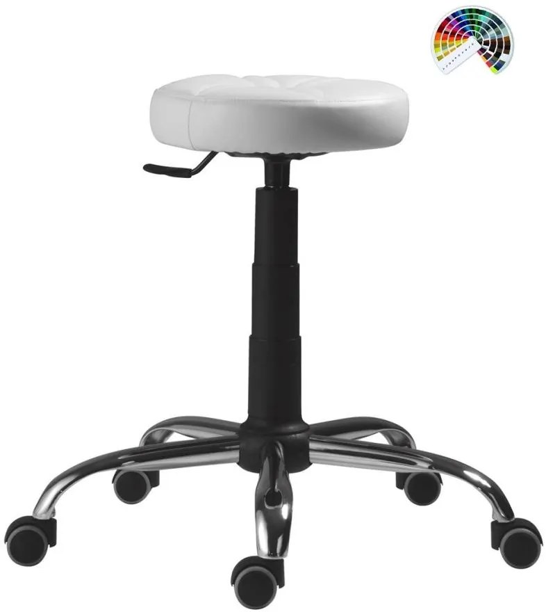 ANTARES Pracovná stolička taburet 1290 C čalúnenie KOŽENKA