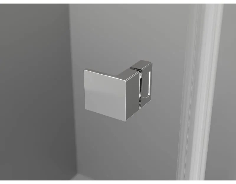 Mexen Lunar-B Duo, výklopný sprchový kút 85 x 75 cm, 8mm číre sklo, chrómový profil, 832-085L-075P-01-00