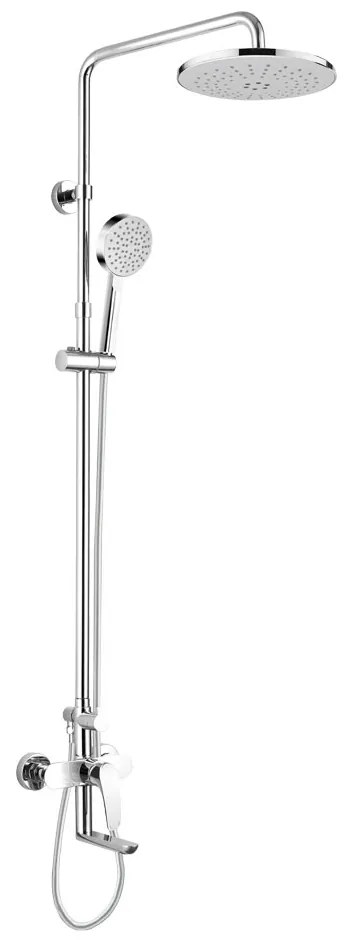 Mereo Mereo, Vaňová batéria s hlavovou guľatou sprchou, sivá, MER-CBE60101SAE