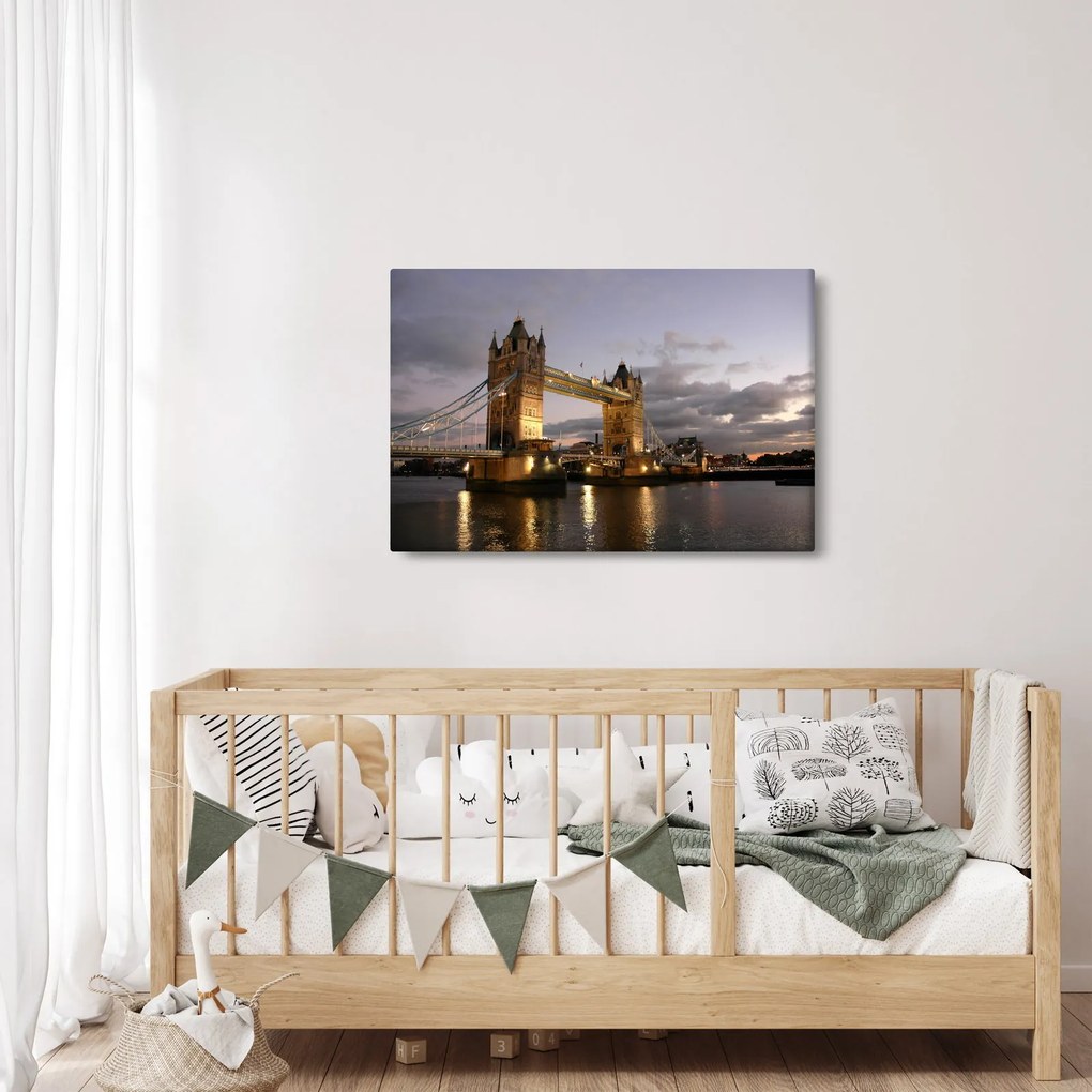 Obrázok - Tower Bridge v noci (90x60 cm)