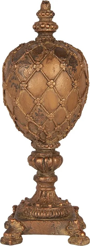 Bronzová antik dekoratívna keramická figúrka Clayre & Eef – Ø 17*45 cm