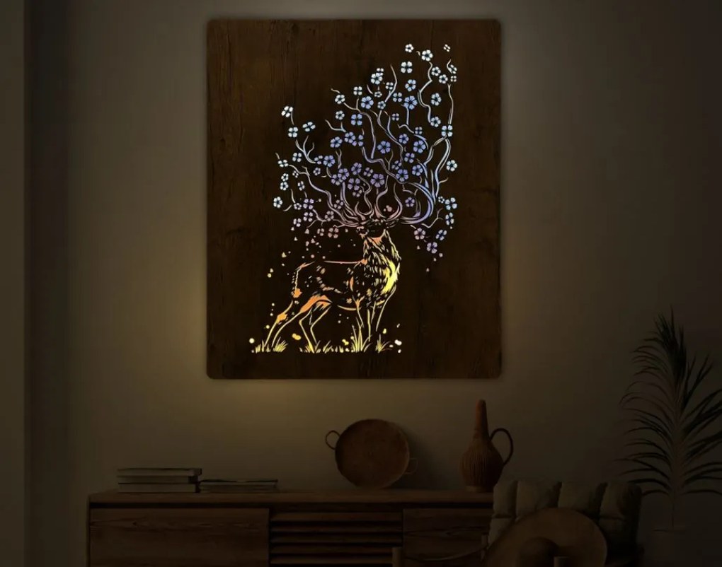 Led obraz Jeleň a sakura