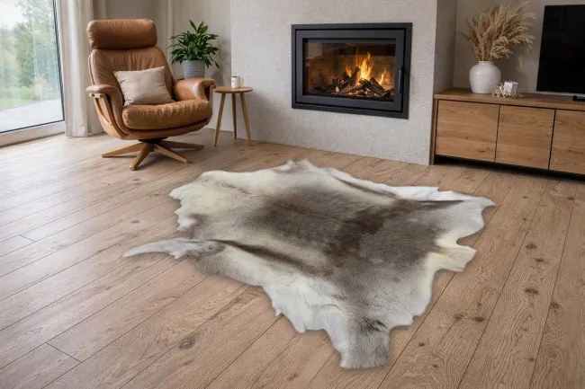 Koberec RENIFER POK011 PREMIUM sivý / biely