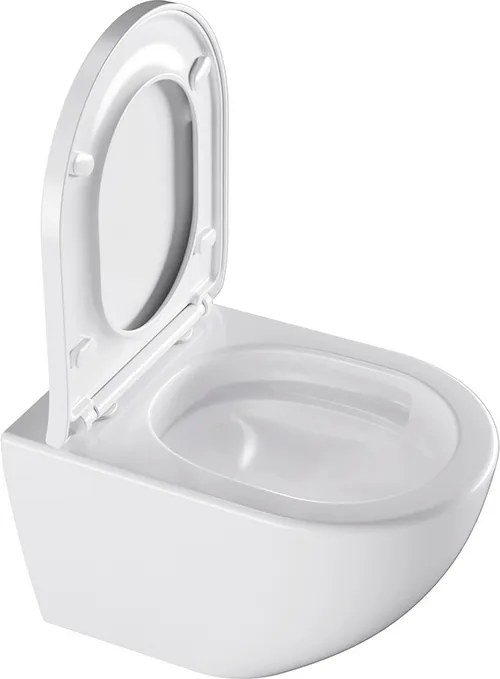 BPS-koupelny Závesná WC misa so SoftClose sedadlom HYD-4668, biela
