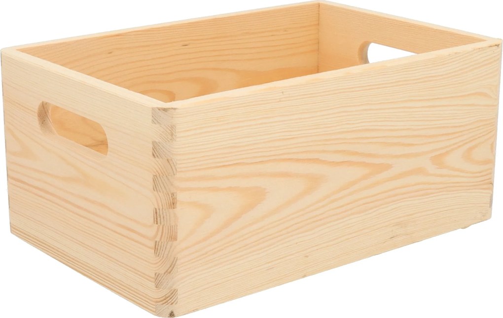 ČistéDrevo Drevený box 30 x 20 x 14 cm