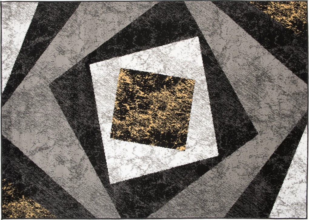 TA Koberec K855G BLACK CHEAP PP EYM Sivý Obdĺžnikový Rozmer: 60x100 cm
