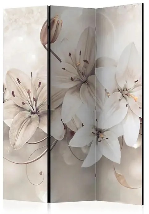Paraván - Diamond Lilies [Room Dividers] Veľkosť: 135x172, Verzia: Jednostranný