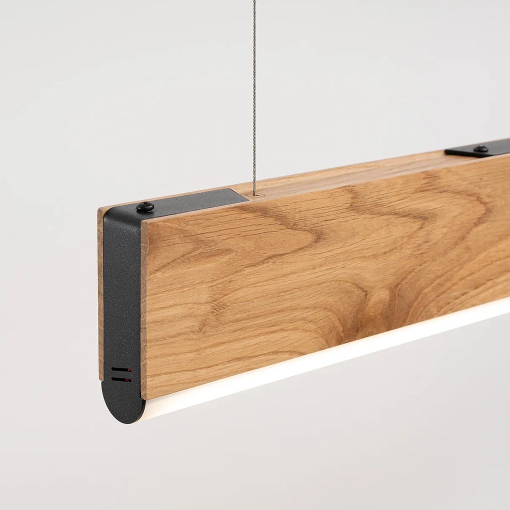 Závesné LED svietidlo Lykke 120, 1x LED 29w, 4000k, drevo
