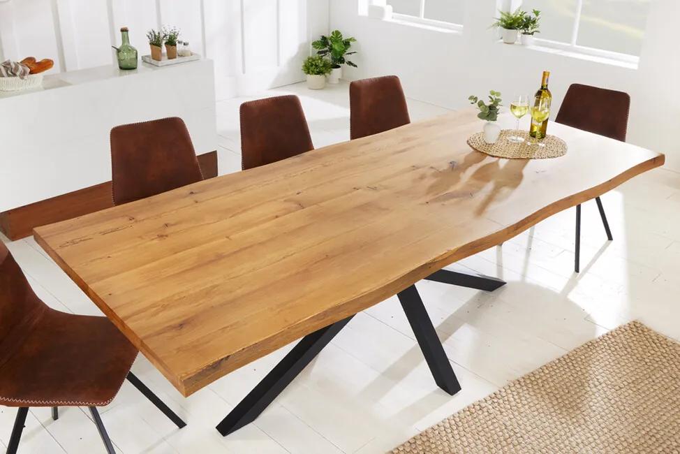 Luxusný jedálenský stôl z dubového masívu Galaxie 240cm 50mm