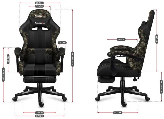 Herná stolička Force - 4.7 Camo Mesh
