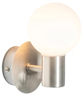 Moderná nástenná lampa oceľ IP44 - Cederic Up