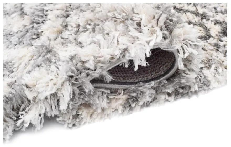 Kusový koberec shaggy Acama sivý atyp 70x250cm