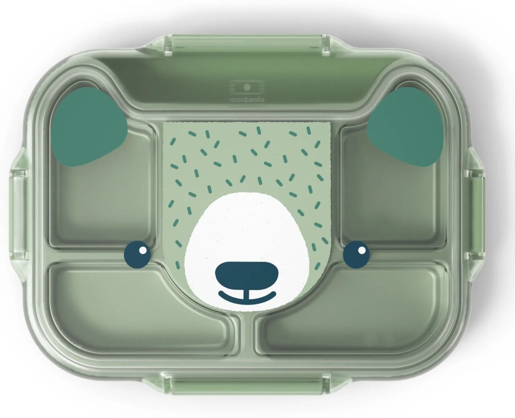 monbento Desiatový box Monbento Wonder Green Bear 950 ml