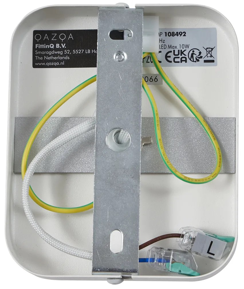 Dizajnový stropný reflektor biely GU10 70 mm otočný a naklápací - Vo