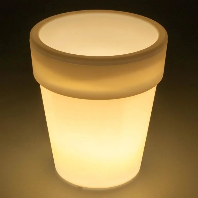 Garthen 71862 Solárny ozdobný kvetináč - 3 LED, teplá biela