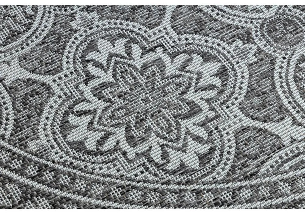 Kusový koberec Axel šedý 2 kruh 120cm
