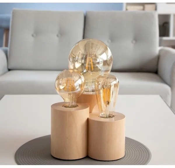 Spot-Light 2266360 - Stolná lampa VINCENT 3xE27/15W/230V