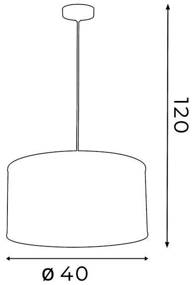 Luster FELIX 1xE27/60W/230V čierna