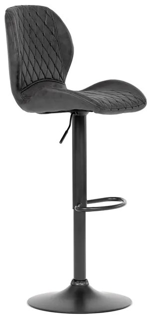 Autronic BONTEC Barová stolička, čierna, látka, AUB-431 BK3 Farba: Čierna